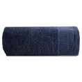 Ręcznik STELLA z bawełny z żakardową bordiurą z drobnymi punkcikami - 70 x 140 cm - granatowy 3