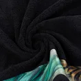EWA MINGE Komplet ręczników COLLIN w eleganckim opakowaniu, idealne na prezent! - 2 szt. 50 x 90 cm - czarny 4