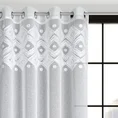 Dekoracja okienna ESTERA z miękkim trójwymiarowym wzorem w stylu boho - 140 x 250 cm - biały 1