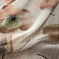 Dekoracja okienna NICOLE z malarskim deseniem maków oraz efektem deszczyku - 140 x 250 cm - kremowy 5