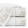 LIMITED COLLECTION ręcznik BLANCA z miękkiej bawełny z żakardową bordiurą z motywem roślinnym MAGIA BIELI - 50 x 90 cm - biały 1