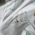 Zasłona gotowa SENA w stylu eko zdobiona subtelnymi delikatnymi listeczkami - 140 x 250 cm - biały 8
