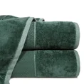 EUROFIRANY CLASSIC Ręcznik LUCY z miękką welurową bordiurą - 30 x 50 cm - butelkowy zielony 1