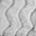 Narzuta o strukturze futra z wytłaczanym wzorem niezwykle ciepła i miła w dotyku - 150 x 180 cm - stalowy 4