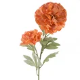 Kwiat sztuczny dekoracyjny z płatkami z jedwabistej tkaniny - ∅ 12 x 77 cm - pomarańczowy 1