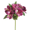 RODODENDRON sztuczny kwiat dekoracyjny o płatkach z jedwabistej tkaniny - 48 cm - amarantowy 1