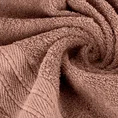 Ręcznik KAYA klasyczny z żakardową bordiurą - 30 x 50 cm - pudrowy róż 5