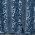 Zasłona LIVIA z botanicznym wytłaczanym wzorem - 140 x 250 cm - ciemnoniebieski 3
