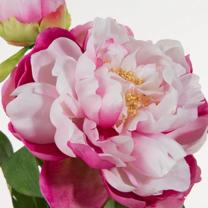 PIWONIA/PEONIA - kwiat sztuczny dekoracyjny z płatkami z jedwabistej tkaniny PIWONIA/PEONIA - kwiat sztuczny dekoracyjny z płatkami z jedwabistej tkaniny - ∅ 13 x 66 cm