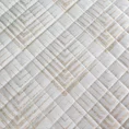LIMITED COLLECTION narzuta BLANCA 2 z welwetu  pikowana metodą hot press z nadrukiem geometrycznym - 170 x 210 cm - biały 6