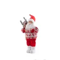 Mikołaj - figurka świąteczna  z workiem prezentów - 26 x 16 x 45 cm - czerwony 1