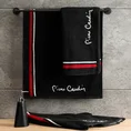 PIERRE CARDIN Ręcznik DARIO z logo francuskiej marki Pier Cardin - 70 x 140 cm - czarny 4