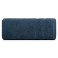 Ręcznik ALINE klasyczny z bordiurą w formie tkanych paseczków - 70 x 140 cm - granatowy 3