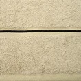Klasyczny ręcznik BAMBO z dodatkiem włókien bambusowych z paskiem - 50 x 90 cm - beżowy 2