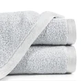 Ręcznik z delikatną bordiurą - 50 x 90 cm - srebrny 1