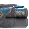 EWA MINGE Komplet ręczników CAMILA w eleganckim opakowaniu, idealne na prezent! - 2 szt. 70 x 140 cm - stalowy 3