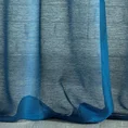 Firana REBECCA o strukturze drobnego deszczyku wzór poziomy - 140 x 250 cm - ciemnoniebieski 3