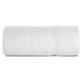 Ręcznik VILIA z puszystej i wyjątkowo grubej przędzy bawełnianej  podkreślony ryżową bordiurą - 50 x 90 cm - biały 3