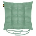 ADORE dwustronna welurowa poduszka siedziskowa na krzesło z dziewięcioma pikowaniami, gramatura 195 g/m2 - 40 x 40 x 6 cm - jasnoturkusowy 2