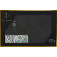 EWA MINGE Komplet ręczników ALES w eleganckim opakowaniu, idealne na prezent! - 2 szt. 70 x 140 cm - czarny 7