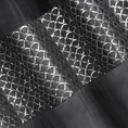 Zasłona MARGOT z welwetu z ozdobnym pasem zdobionym haftem oraz lśniącymi cekinami - 140 x 250 cm - czarny 5