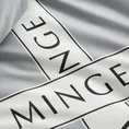 EVA MINGE Komplet pościeli SILK z makosatyny najwyższej jakości satyny bawełnianej z nadrukiem logo - 160 x 200 cm - srebrny 2