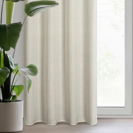 Zasłona naturalna z kreszowanej tkaniny w stylu eko 140x250 cm przelotka ETNA Zasłona naturalna z kreszowanej tkaniny w stylu eko 140x250 cm przelotka ETNA - 140 x 250 cm