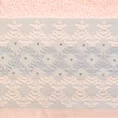 Ręcznik z ozdobną bordiurą z dodatkiem cyrkonii - 50 x 90 cm - różowy 2