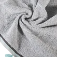 DESIGN 91 Ręcznik INA z frędzlami - 70 x 140 cm - srebrny 5