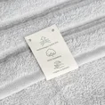 Ręcznik klasyczny JASPER z bordiurą podkreśloną delikatnymi stalowymii paskami - 70 x 140 cm - srebrny 6