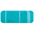 Ręcznik z bordiurą w formie sznurka - 50 x 90 cm - turkusowy 3
