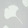 DIVA LINE Komplet pościeli z wysokogatunkowej satyny bawełnianej GINKO z nadrukiem z motywem liści miłorzębu - 160 x 200 cm, 2 szt. 70 x 80 cm - stalowy 5