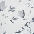 Zasłona z lekkiej etaminy z dodatkiem błyszczącej nici i kwiatowym nadrukiem - 140 x 250 cm - biały 9