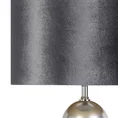 Lampa stojąca KELSI na podstawie łączącej szkło i metal z welwetowym abażurem - ∅ 43 x 157 cm - czarny 2