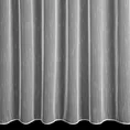 Tkanina firanowa z efektem deszczyku w dyskretne pionowe prążki zakończona szwem obciążającym - 290 cm - biały 3