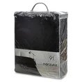 Narzuta LUIZ 8 welwetowa pikowana metodą hot press wzór geometryczny - 170 x 210 cm - czarny 6