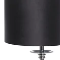Lampka stołowa MONIK z kryształową podstawą i welwetowym abażurem - ∅ 30 x 53 cm - czarny 2