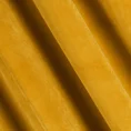 DIVA LINE  Zasłona RIA z miękkiego welwetu o aksamitnej strukturze Posiada aż 10 przelotek, gramatura 300 g/m2 - 140 x 250 cm - musztardowy 6