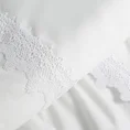 EUROFIRANY PREMIUM Pościel LANA  z bawełny renforcej zdobiona elegancką koronką - 160 x 200 cm - biały 5