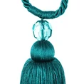 Dekoracyjny sznur do upięć z chwostem i koralikiem - 60 cm - turkusowy 5