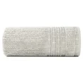 Ręcznik ROMEO z bawełny podkreślony bordiurą tkaną  w wypukłe paski - 50 x 90 cm - beżowy 3
