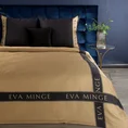 EWA MINGE Komplet pościeli SILK z makosatyny najwyższej jakości satyny bawełnianej z nadrukiem - 220 x 200 cm - czarny 1