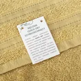 Ręcznik klasyczny JASPER z bordiurą podkreśloną delikatnymi brązowymi paskami - 70 x 140 cm - beżowy 7