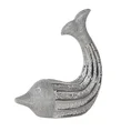Delfin - ceramiczna figurka dekoracyjna - 19 x 8 x 22 cm - srebrny 2