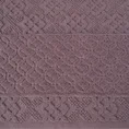 Ręcznik z żakardowym wzorem - 70 x 140 cm - fioletowy 2