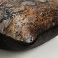Poszewka COBRA z miękkiego welwetu z motywem wężowej skóry, asymetryczna - 35 x 55 cm - czarny 4