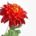 DALIA kwiat sztuczny dekoracyjny z płatkami z jedwabistej tkaniny - ∅ 12 x 57 cm - pomarańczowy 2