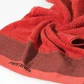 PIERRE CARDIN Ręcznik MAKS w kolorze czerwonym, z żakardową bordiurą w kosteczkę - 70 x 140 cm - czerwony 5