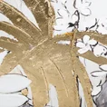 Obraz JUNGLE 2 ręcznie malowany na płótnie ze złotymi elementami - 100 x 100 cm - beżowy 2