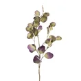EUKALIPTUS  gałązka, kwiat sztuczny dekoracyjny - dł. 80 cm dł. liśći 50 cm dł. 7 cm - fioletowy 1